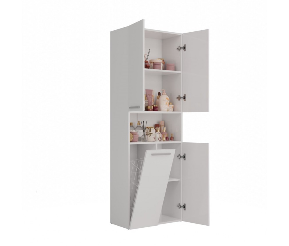 Słupek łazienkowy Nel 1K/DK BIAŁY