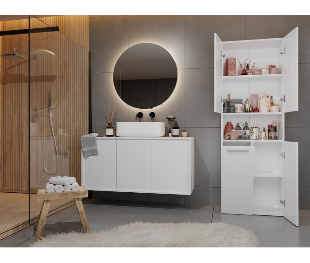 Słupek łazienkowy Nel 1K/DK BIAŁY