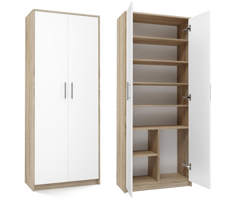 Regał Oliv 2D BIAŁY SONOMA