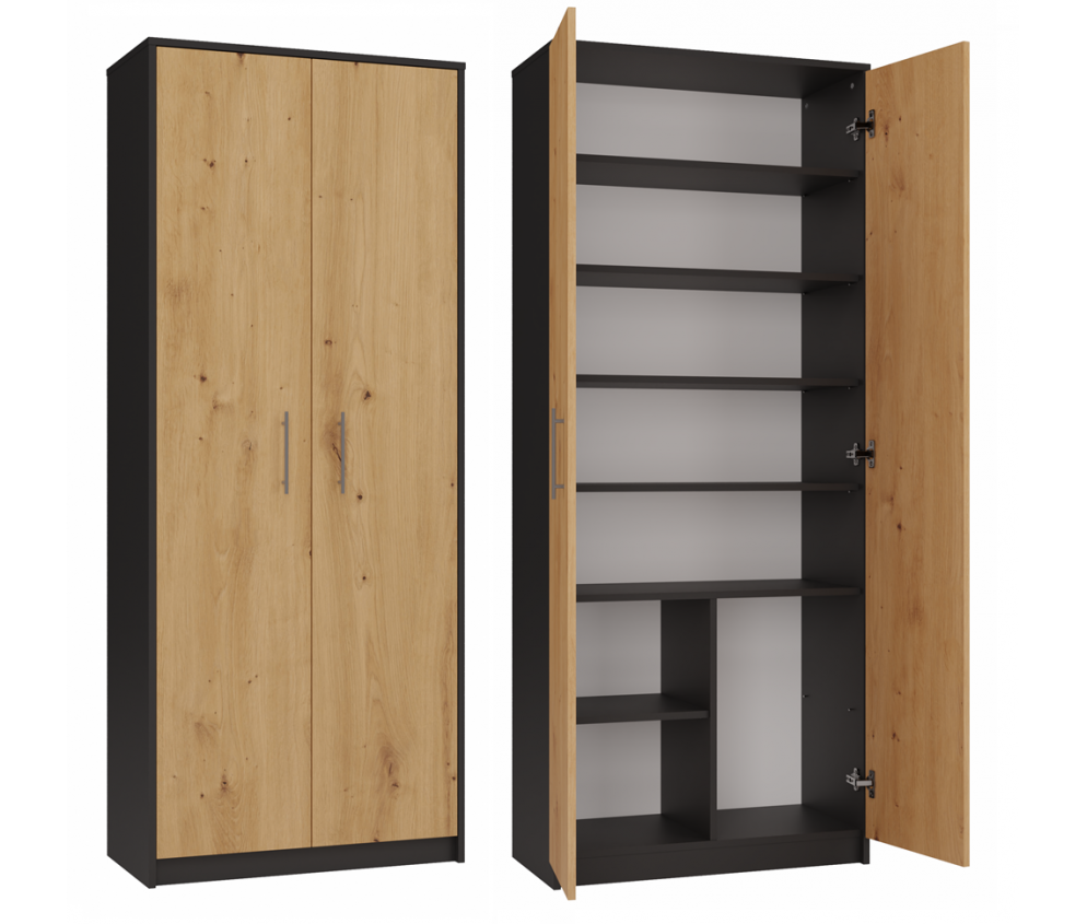 Regał Oliv 2D ANTRACYT ARTISAN