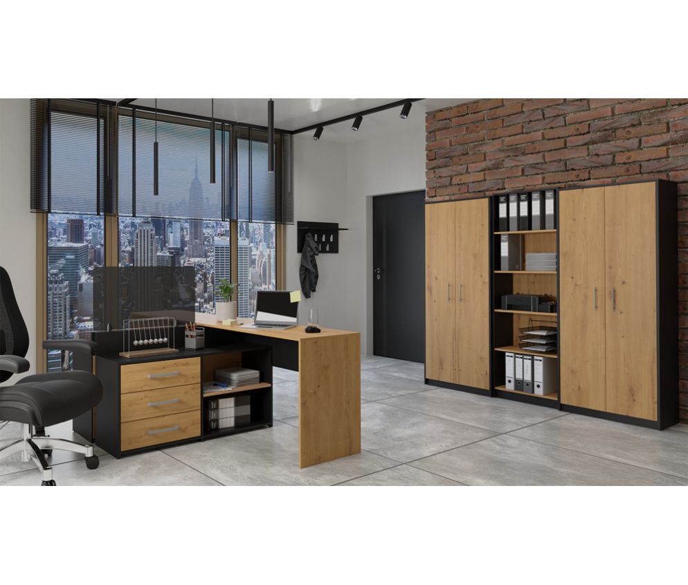 Regał Oliv 2D ANTRACYT ARTISAN