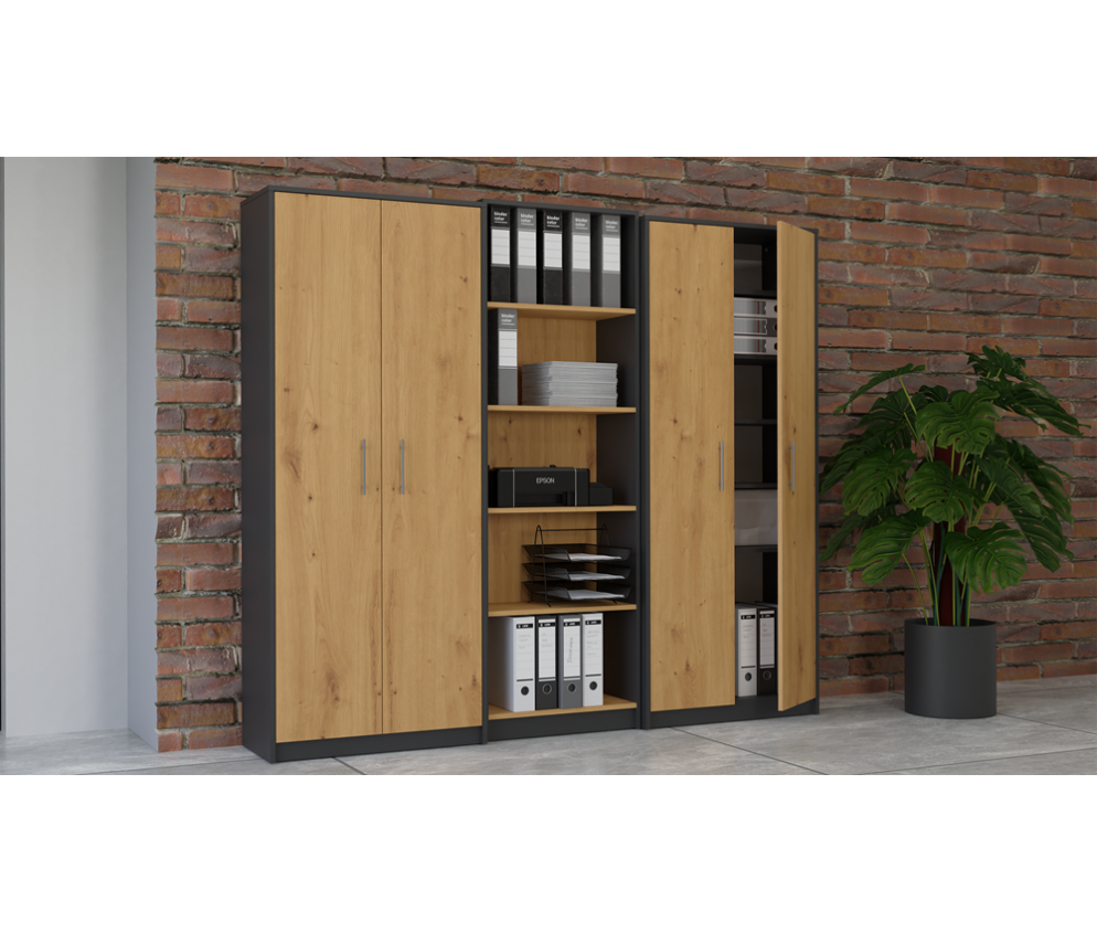 Regał Oliv 2D ANTRACYT ARTISAN