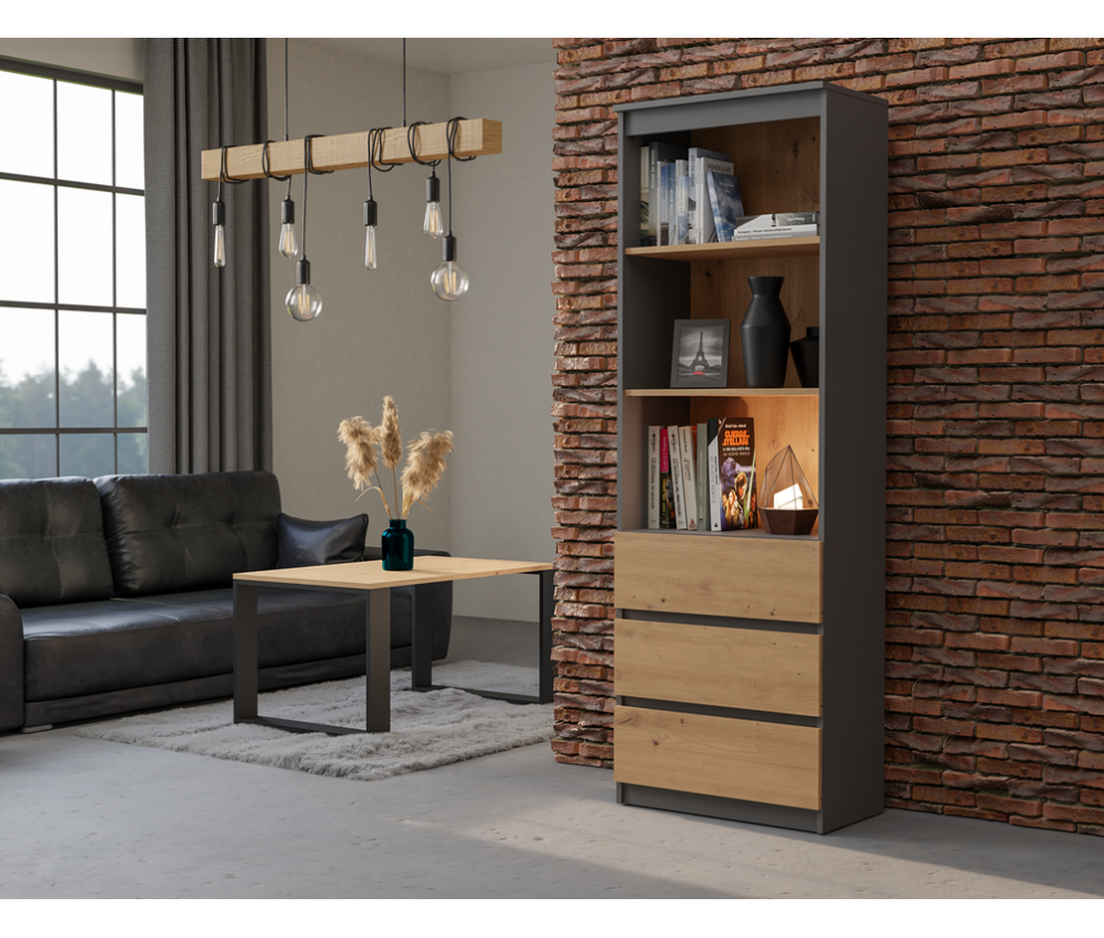 Regał Olimp RS-60 ANTRACYT ARTISAN