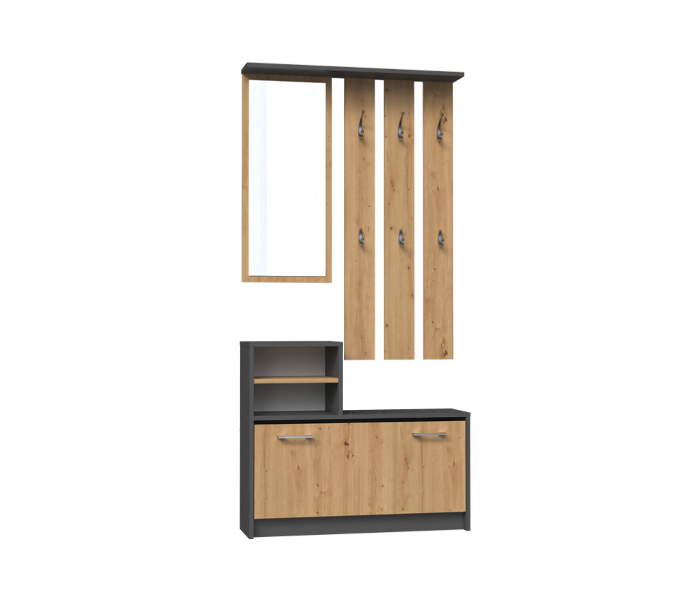 Garderoba Vera VERA ANTRACYT ARTISAN