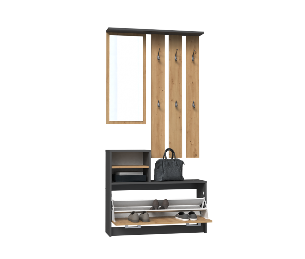 Garderoba Vera VERA ANTRACYT ARTISAN