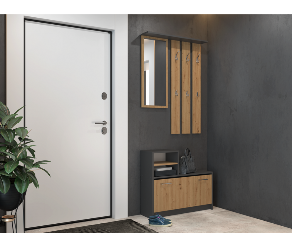 Garderoba Vera VERA ANTRACYT ARTISAN