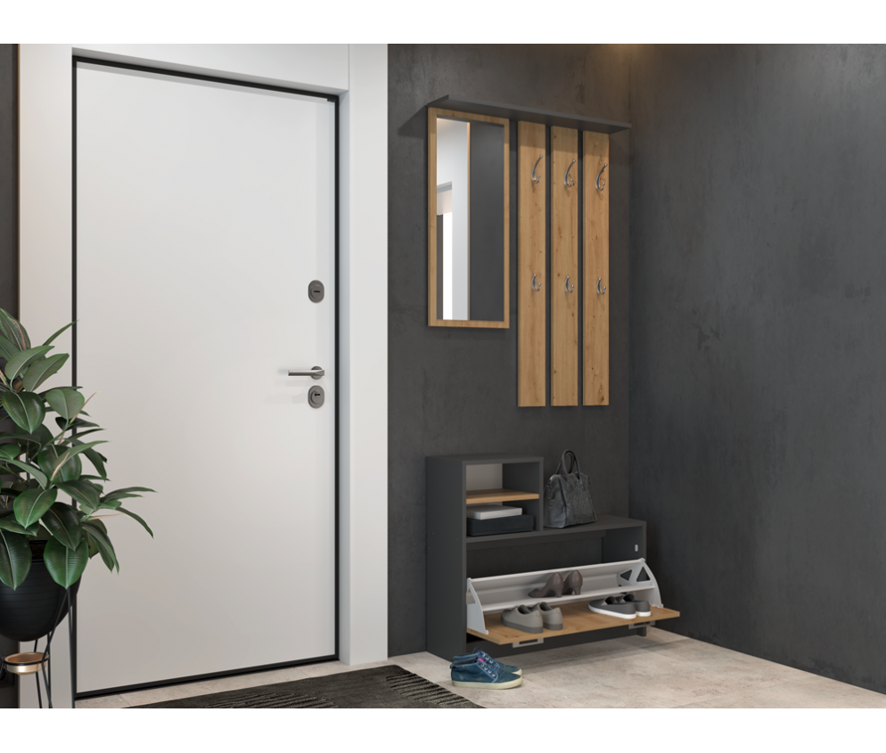 Garderoba Vera VERA ANTRACYT ARTISAN