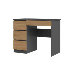 Biurko Mijas LEWE ANTRACYT ARTISAN