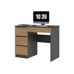 Biurko Mijas LEWE ANTRACYT ARTISAN