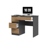 Biurko Mijas LEWE ANTRACYT ARTISAN