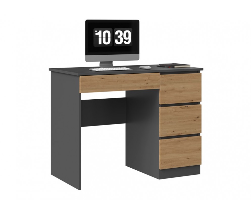 Biurko Mijas PRAWE ANTRACYT ARTISAN