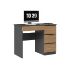 Biurko Mijas PRAWE ANTRACYT ARTISAN