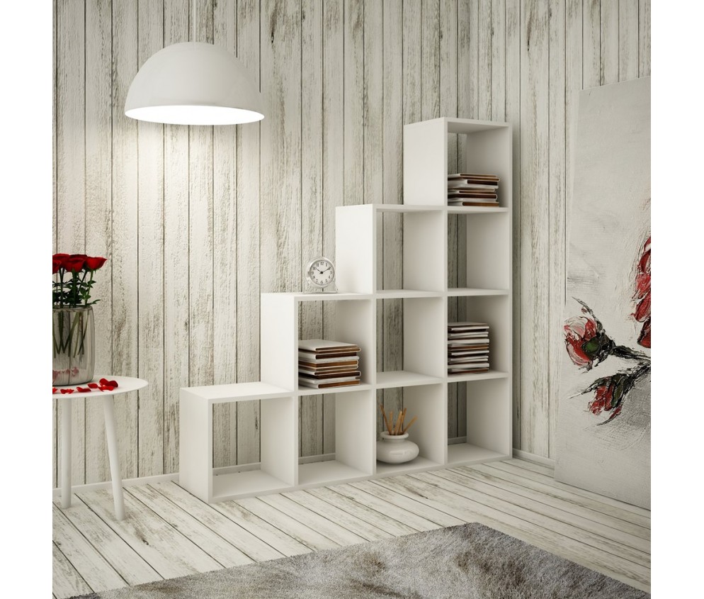 Regał Step 4X4 BIAŁY