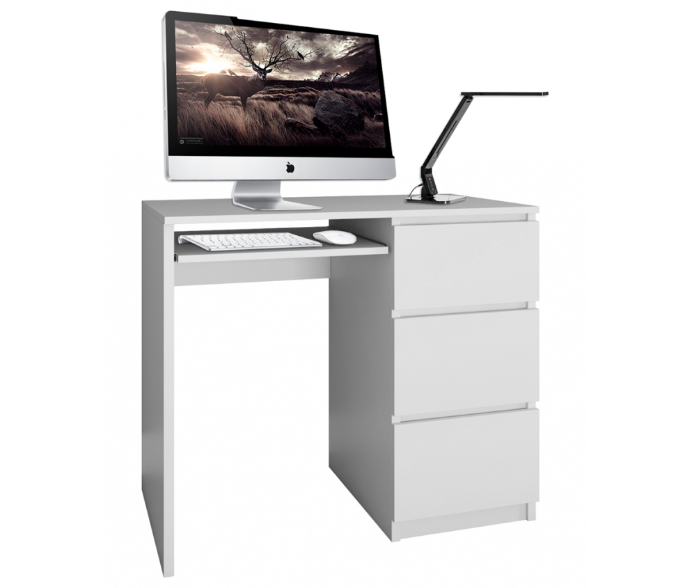 Biurko Lima PRAWE BIAŁY