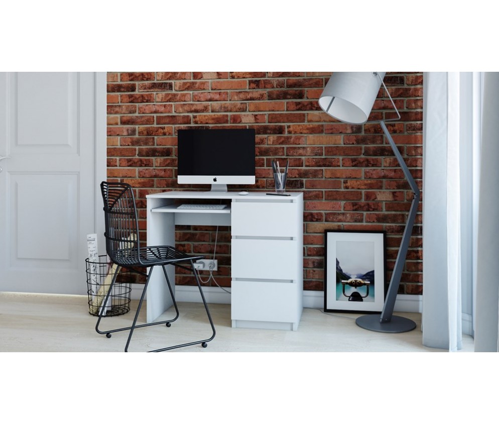 Biurko Lima PRAWE BIAŁY