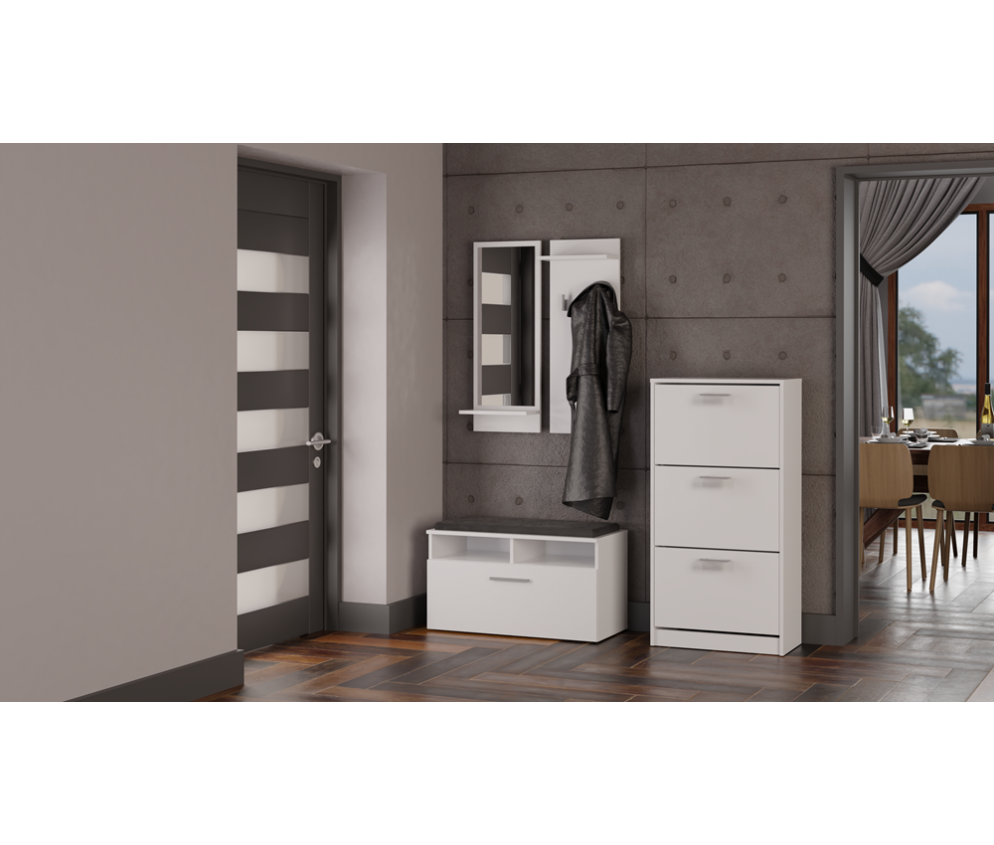 Szafka na obuwie Paula PAULA BIAŁY