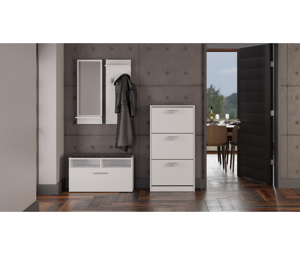 Szafka na obuwie Paula PAULA BIAŁY