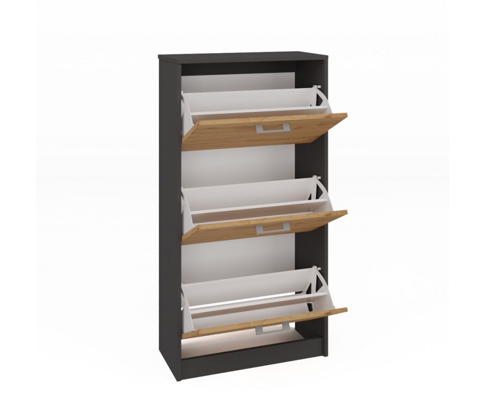 Szafka na obuwie Paula PAULA ANTRACYT ARTISAN