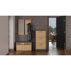 Szafka na obuwie Paula PAULA ANTRACYT ARTISAN