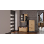 Szafka na obuwie Paula PAULA ANTRACYT ARTISAN