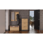 Szafka na obuwie Paula PAULA ANTRACYT ARTISAN