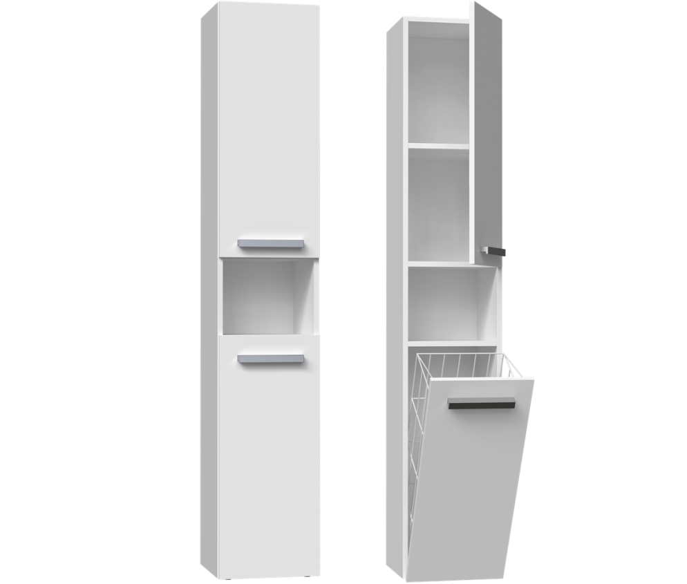 Słupek łazienkowy Nel III BIAŁY