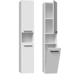 Słupek łazienkowy Nel III BIAŁY