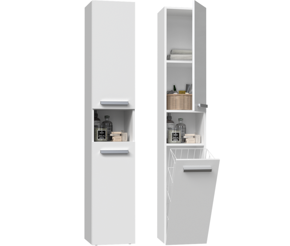 Słupek łazienkowy Nel III BIAŁY