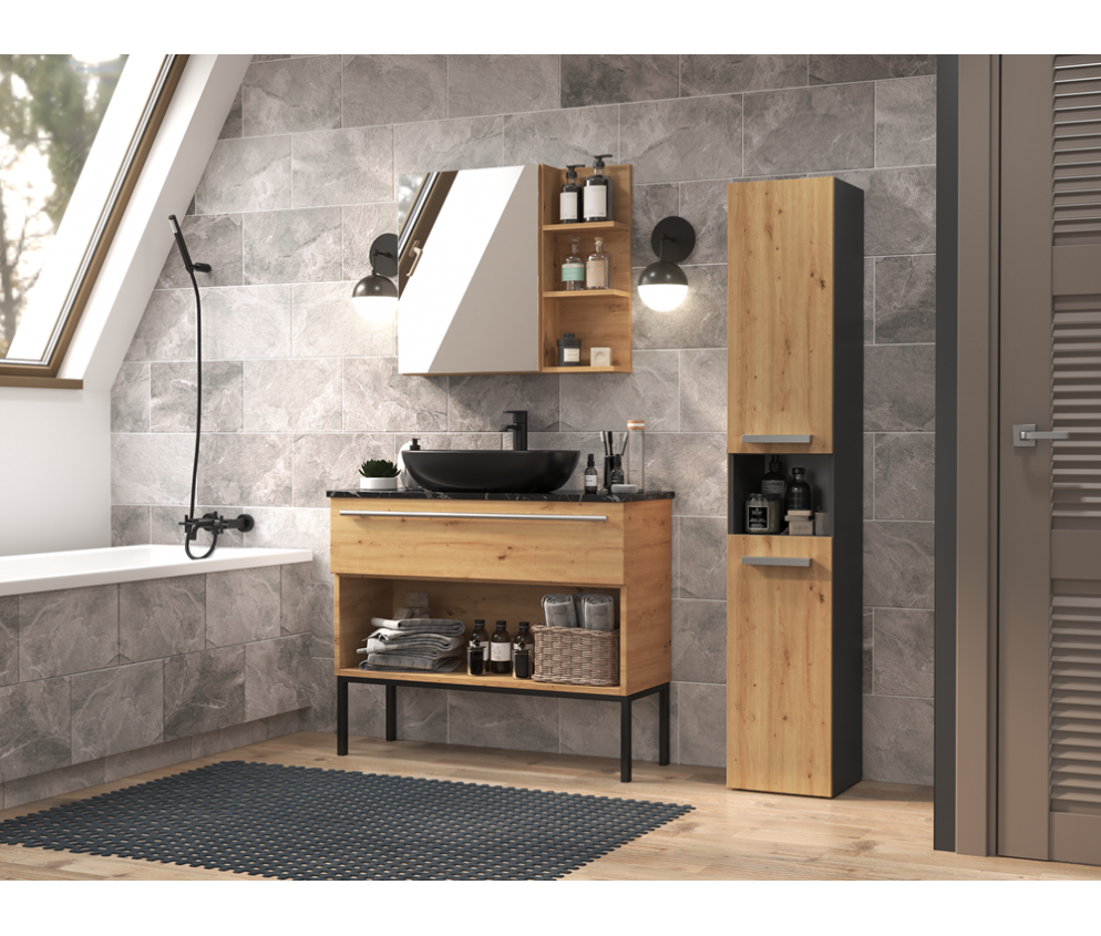 Słupek łazienkowy Nel III ANTRACYT ARTISAN