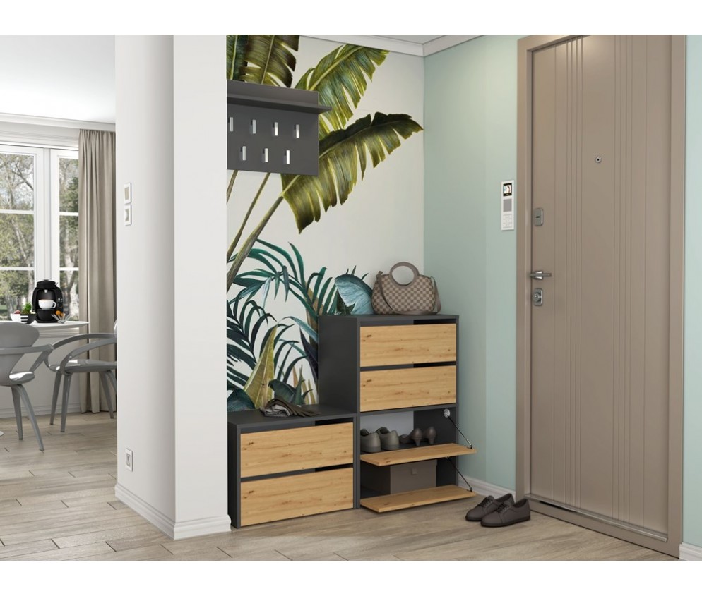 Szafka na obuwie MODO X2 ANTRACYT ARTISAN