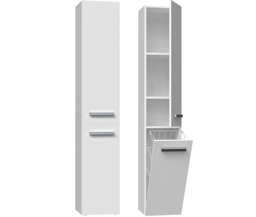 Słupek łazienkowy Nel IV BIAŁY