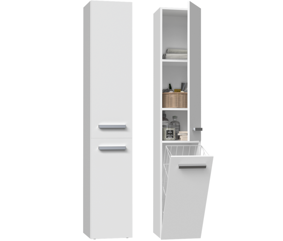 Słupek łazienkowy Nel IV BIAŁY