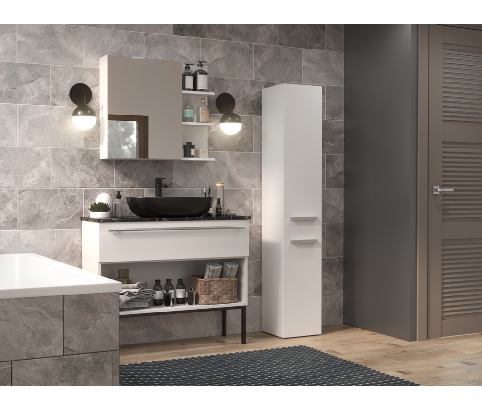 Słupek łazienkowy Nel IV BIAŁY