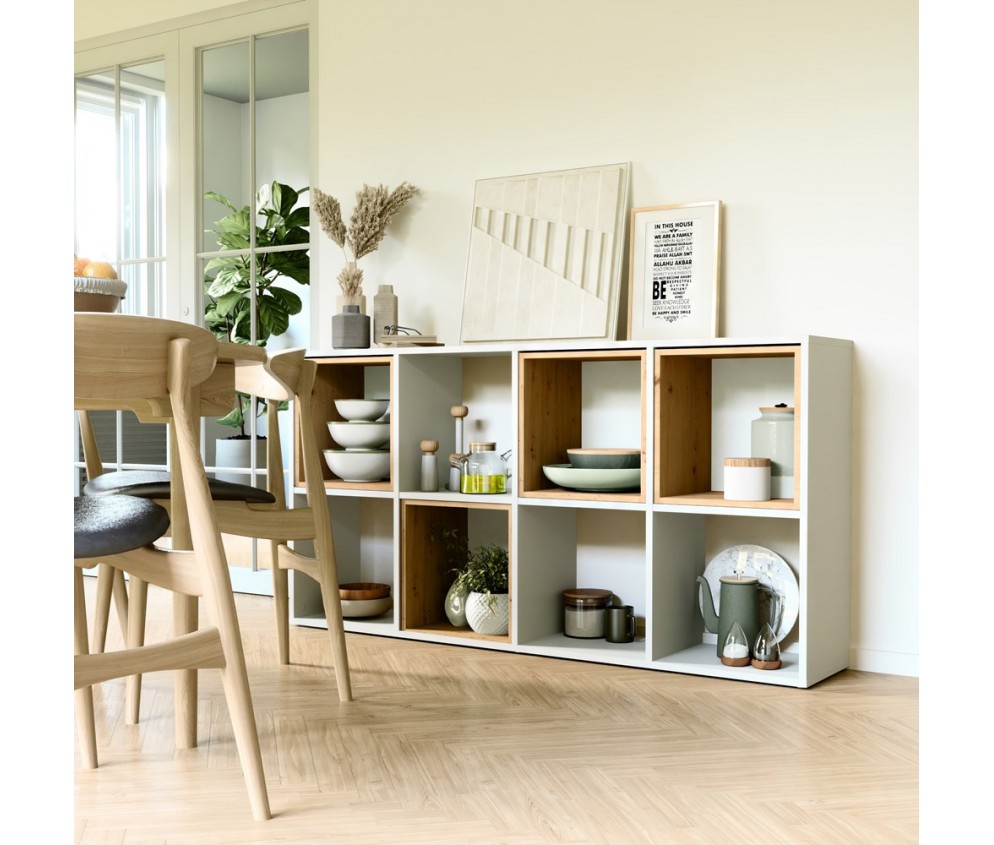 Regał Malax 2X4 BIAŁY