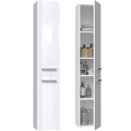 Słupek łazienkowy Nel II BIAŁY POŁYSK