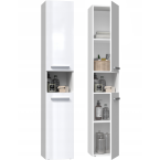 Słupek łazienkowy Nel I BIAŁY POŁYSK