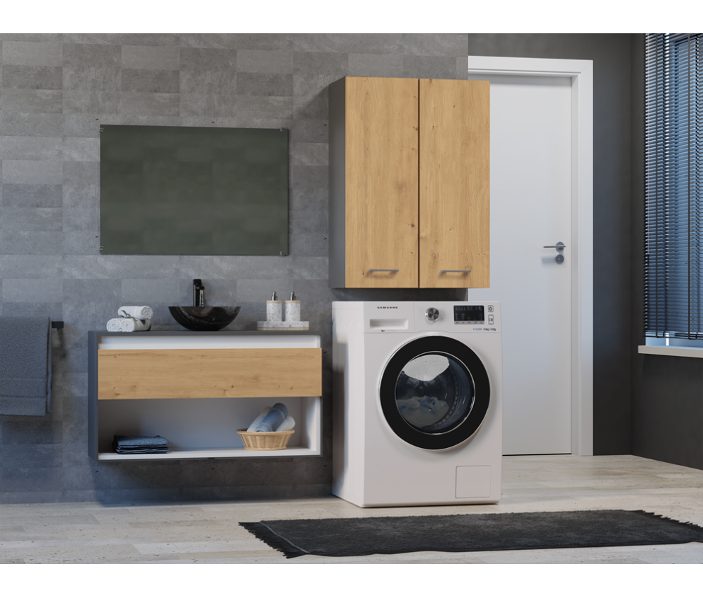 Szafka na pralkę Pola MINI/DD ANTRACYT ARTISAN