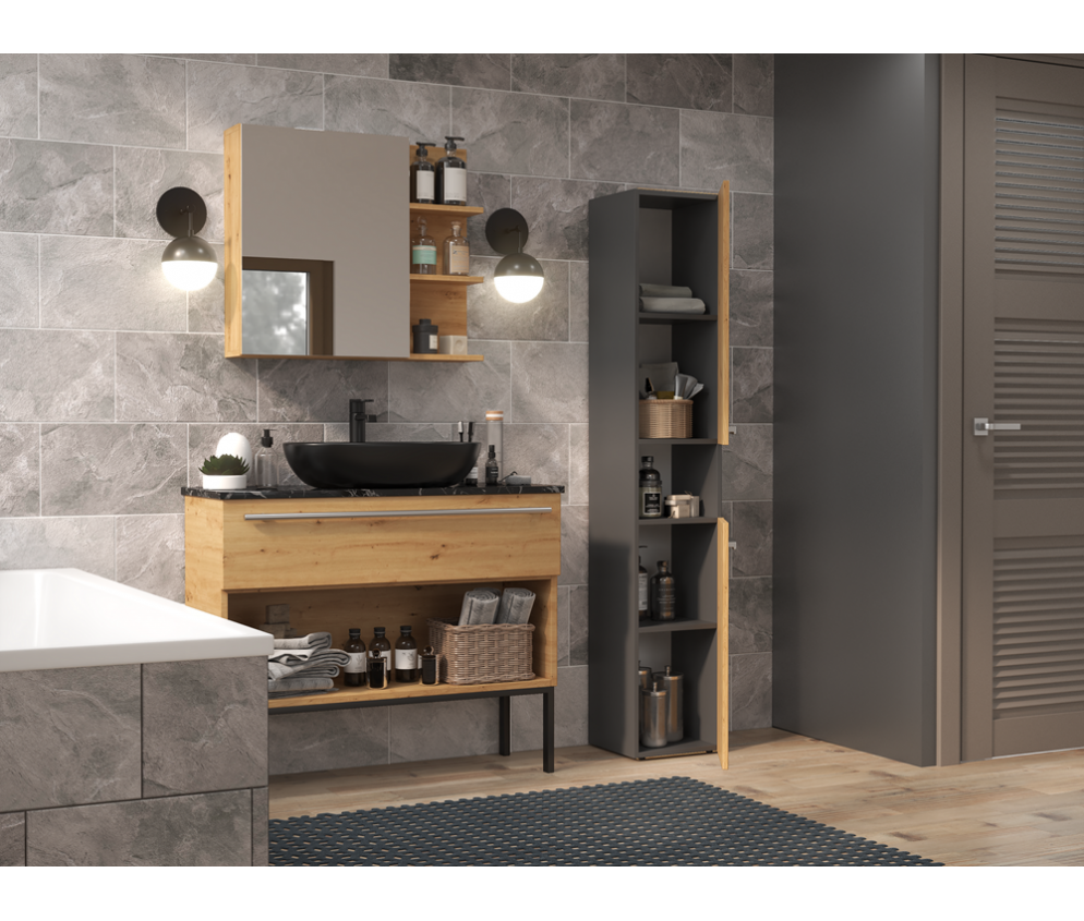 Słupek łazienkowy Nel I ANTRACYT ARTISAN