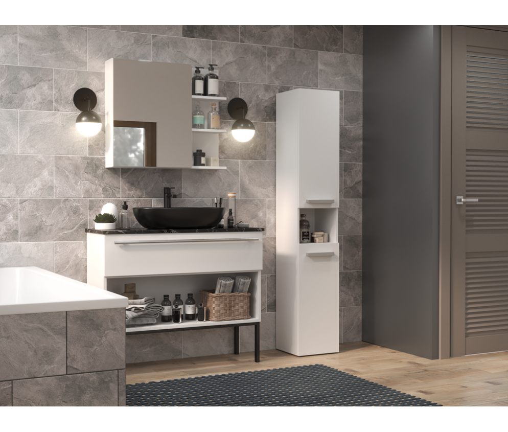 Słupek łazienkowy Nel I BIAŁY