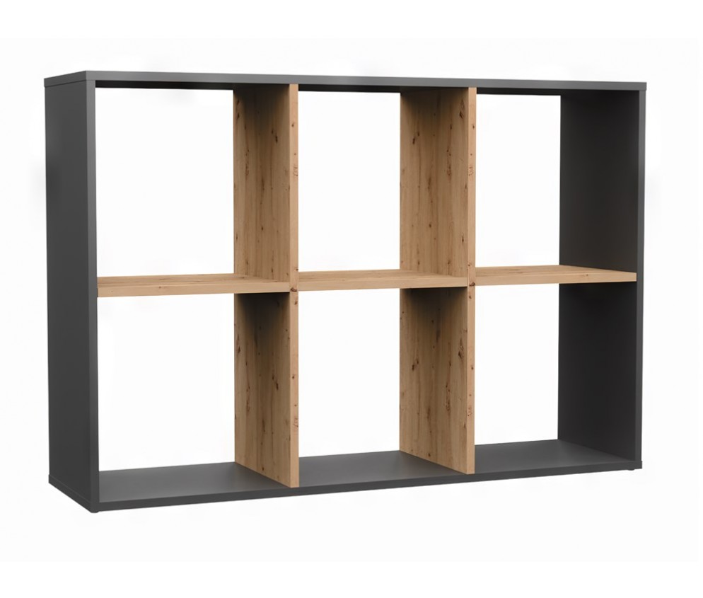 Regał Malax 2X3 ANTRACYT ARTISAN