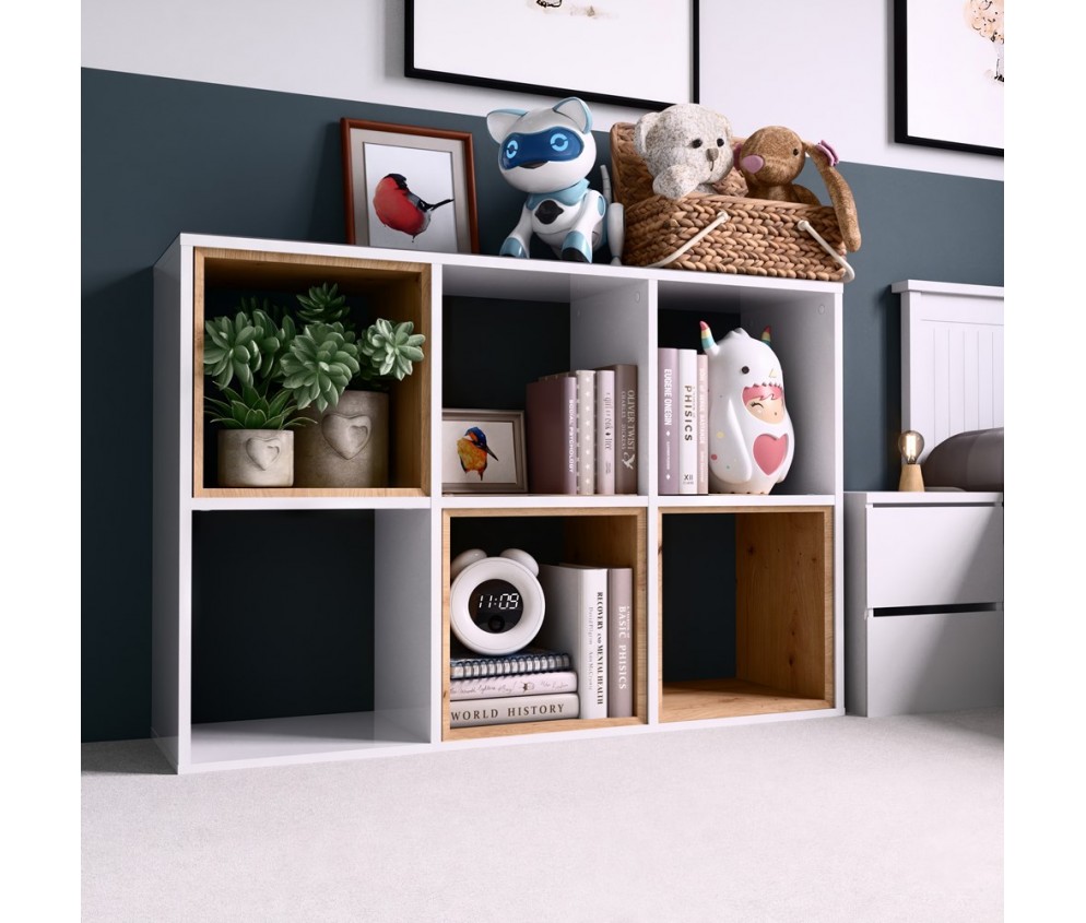 Regał Malax 2X3 BIAŁY