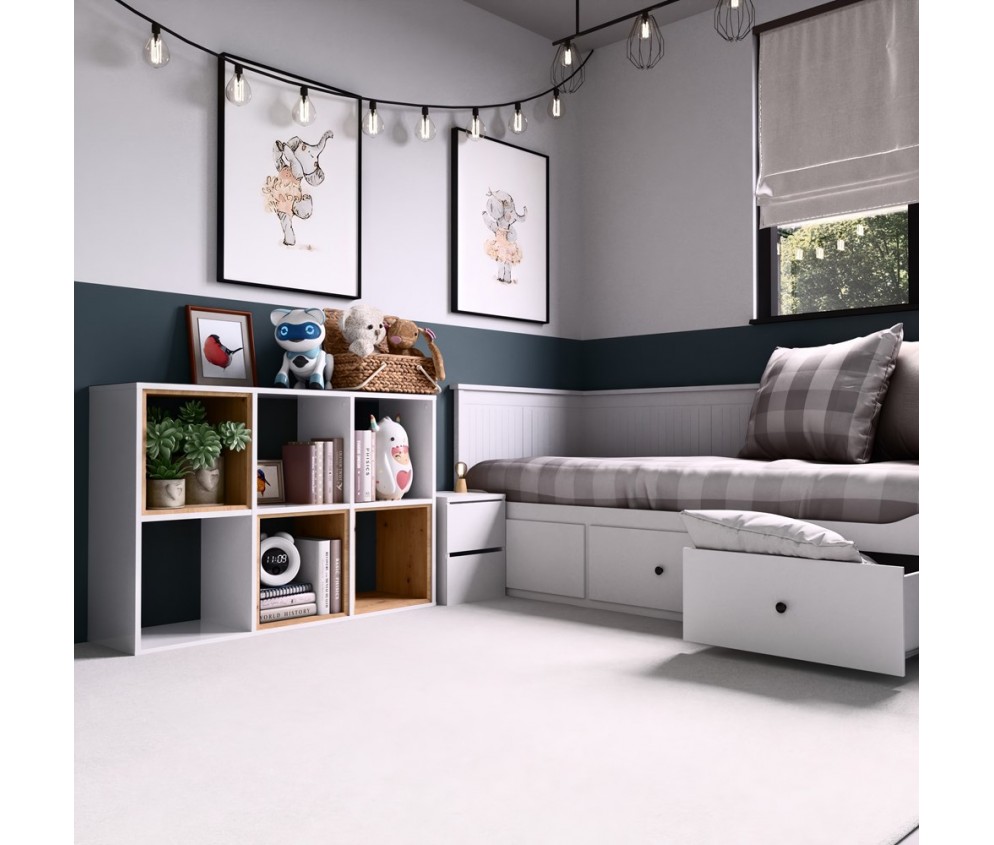 Regał Malax 2X3 BIAŁY