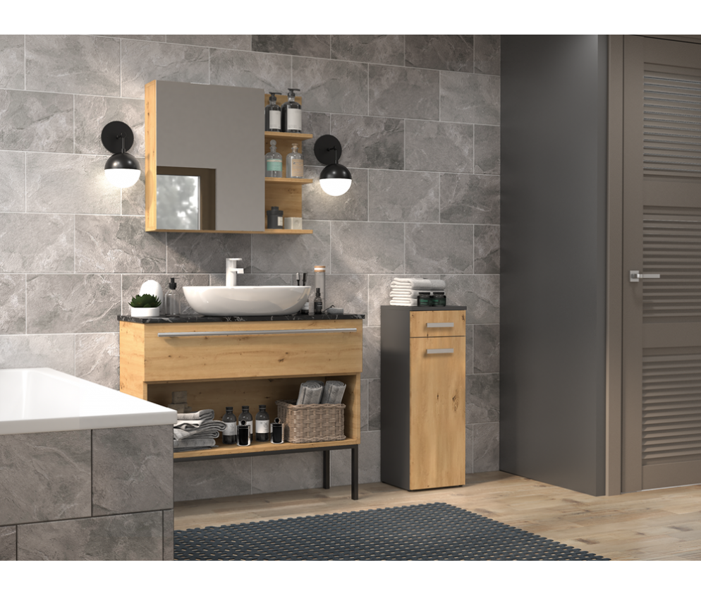 Słupek łazienkowy Nel V DS ANTRACYT ARTISAN