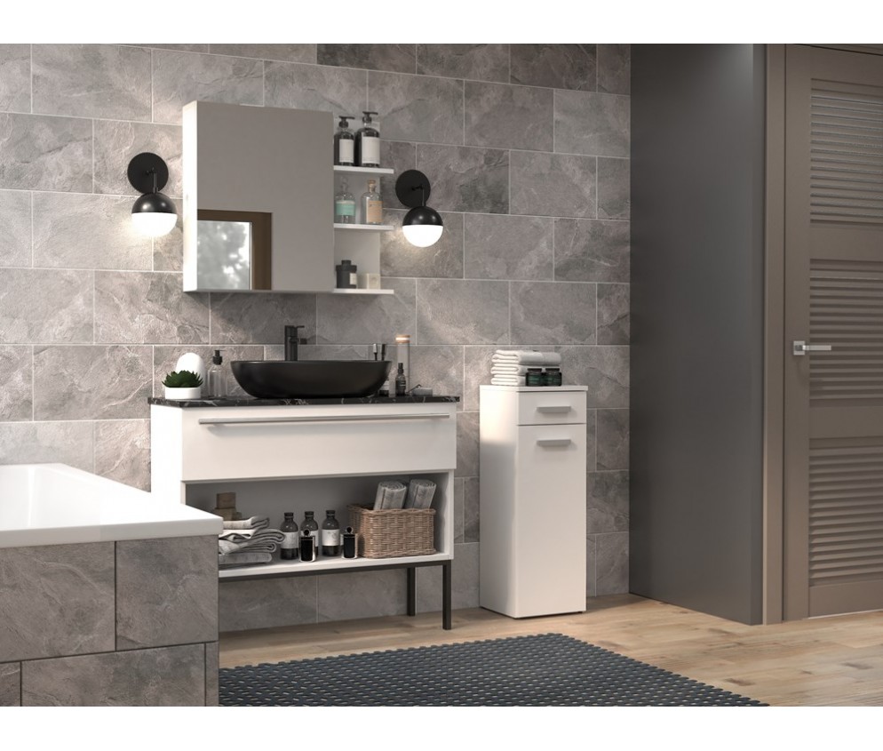 Słupek łazienkowy Nel V DS BIAŁY