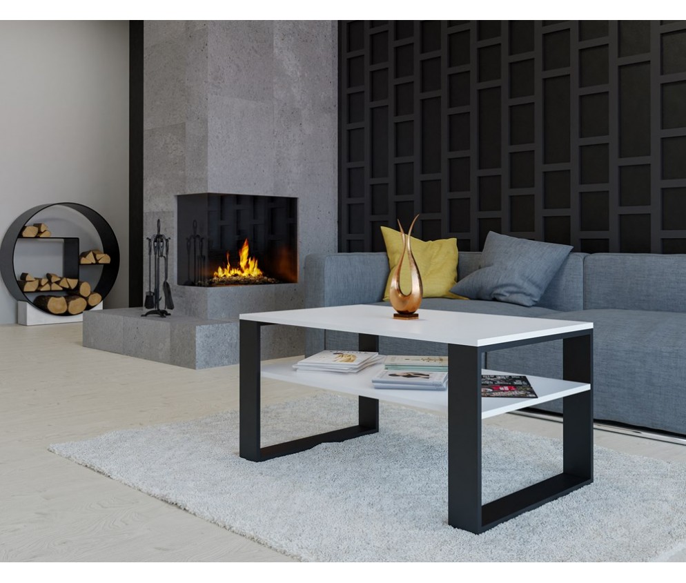 Ława Modern 1P BIAŁY CZERŃ