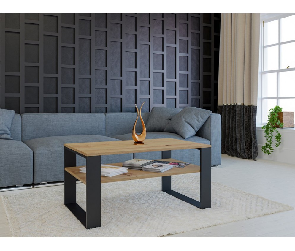 Ława Modern 1P ARTISAN CZARNY