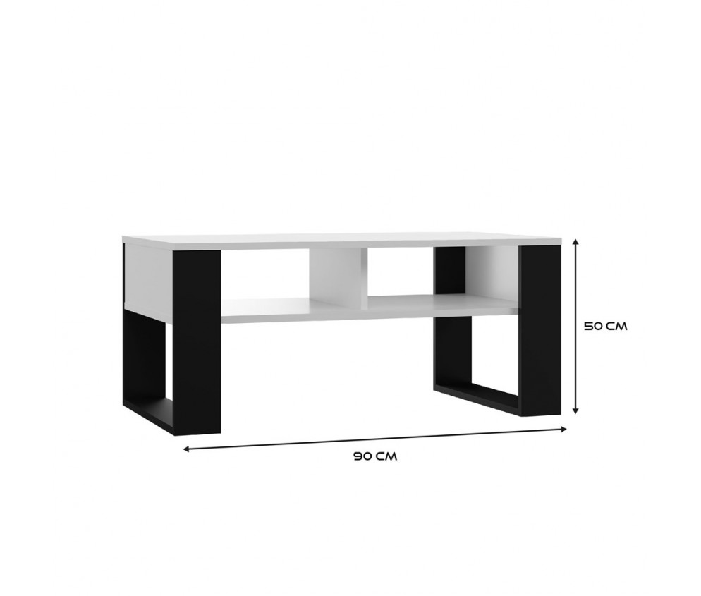 Ława Modern 2P BIAŁY CZERŃ