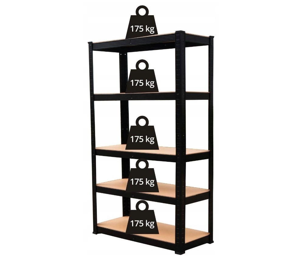 Regał Magazynowe P9040 CZARNY