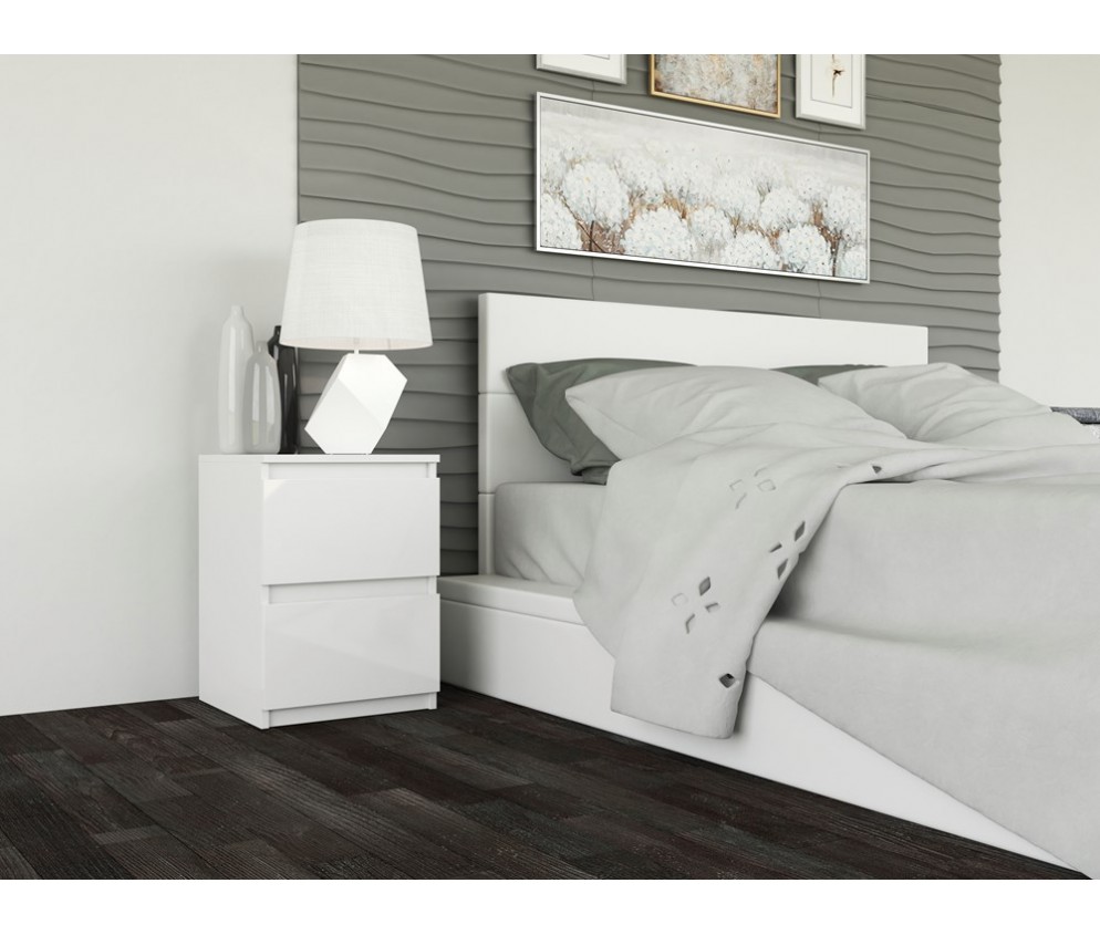 Szafka nocna Malwa M2 BIAŁY POŁYSK