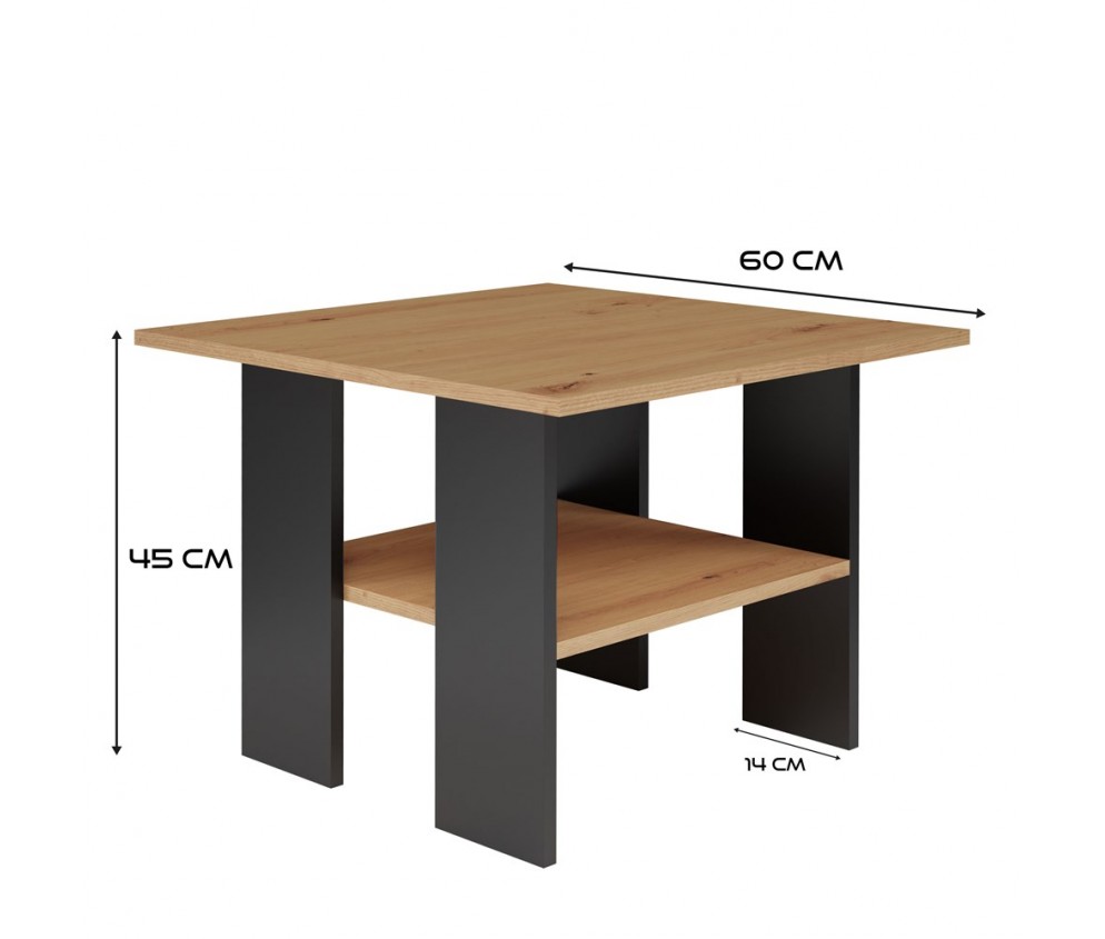 Stolik Moderna MODERNA ARTISAN CZARNY